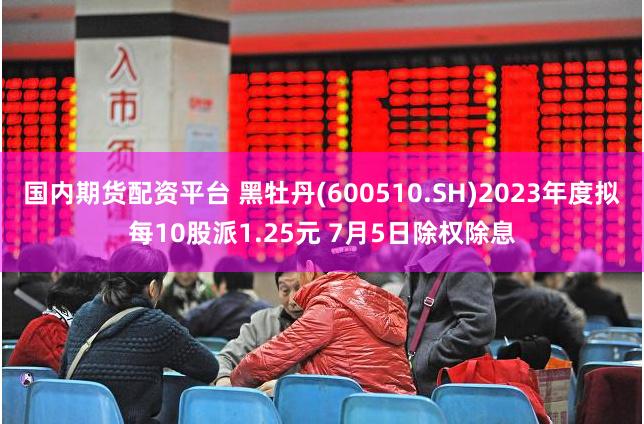 国内期货配资平台 黑牡丹(600510.SH)2023年度拟每10股派1.25元 7月5日除权除息